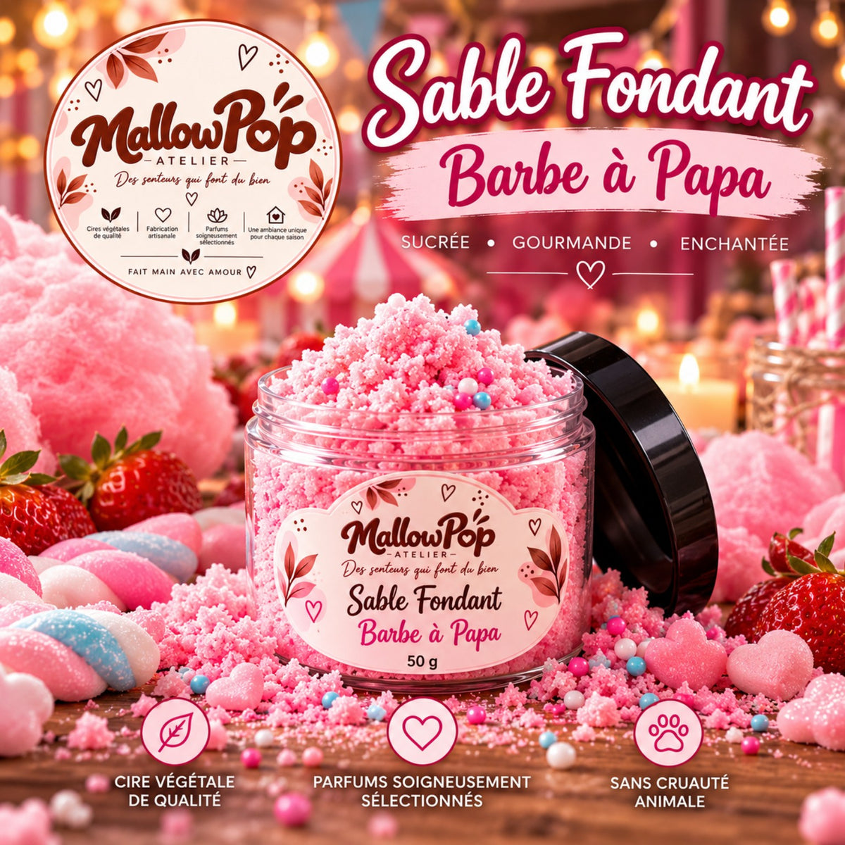 Sable Fondant Barbe à Papa 50 g