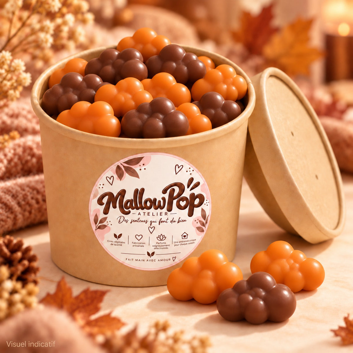 Fondants nuages Pumpkin Macchiato — pot de 50 g — visuel indicatif