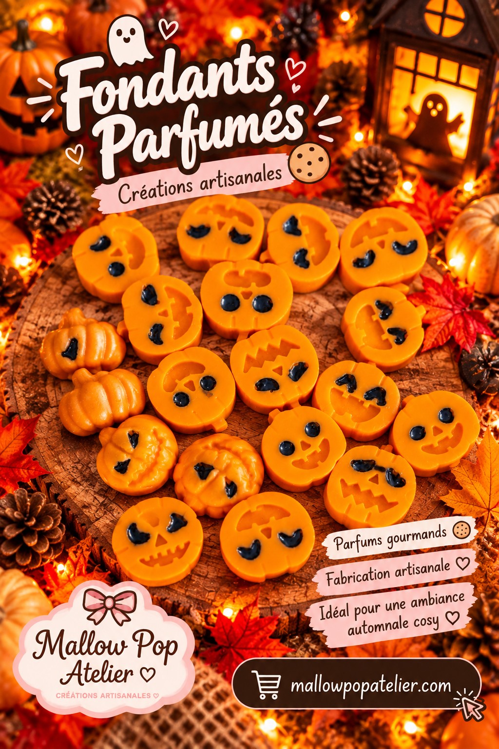 Mini citrouilles souriantes parfumées Pumpkin Macchiato