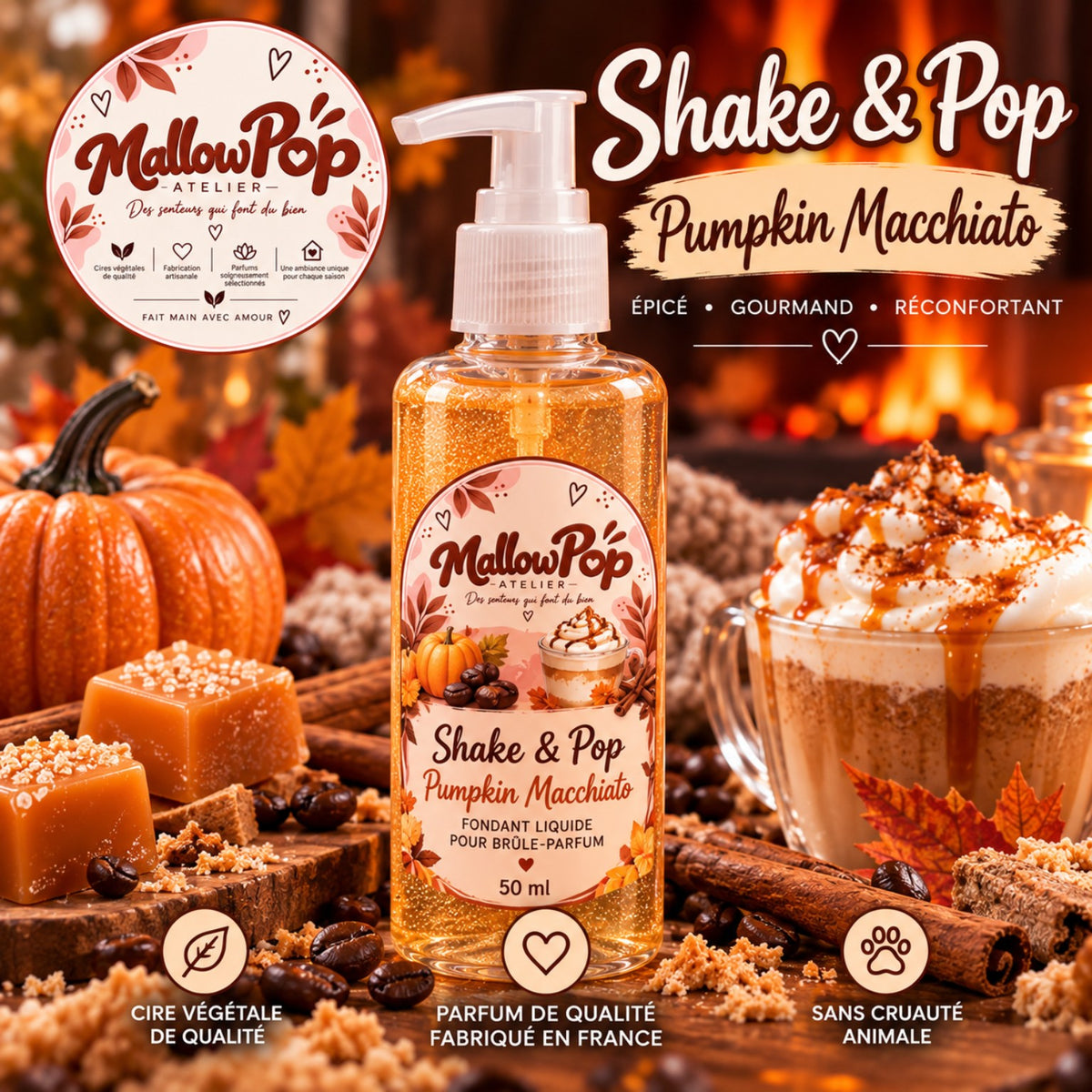 Shake & Pop – Pumpkin Macchiato – 30 ou 50 ml