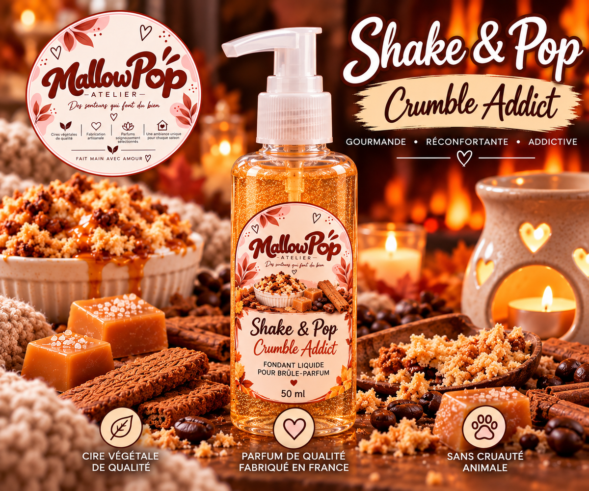 Shake & Pop Crumble Addict 30 ml - Mallow Pop Atelier